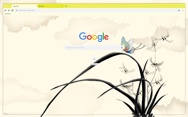 Las flores de mariposa de la tienda web de Chrome se ejecutarán con OffiDocs Chromium en línea