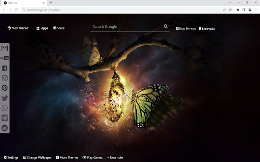 Butterfly Wallpaper  from Chrome web store to be run with OffiDocs Chromium online