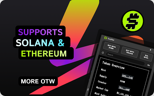 BuyBar Token Tool  from Chrome web store to be run with OffiDocs Chromium online