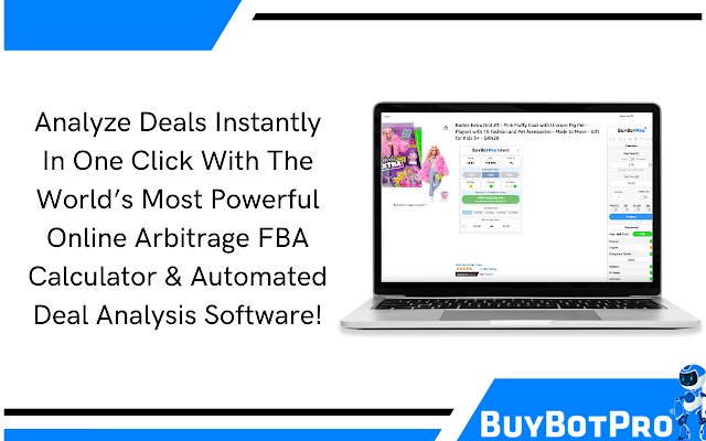 BuyBotPro Amazon FBA Deal Analyzer da Chrome Web Store para ser executado com OffiDocs Chromium online