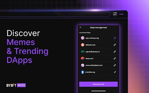 Bybit Wallet  from Chrome web store to be run with OffiDocs Chromium online