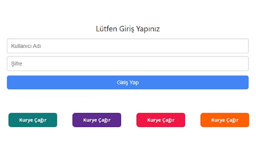 Byersoft Kurye Çağır  from Chrome web store to be run with OffiDocs Chromium online