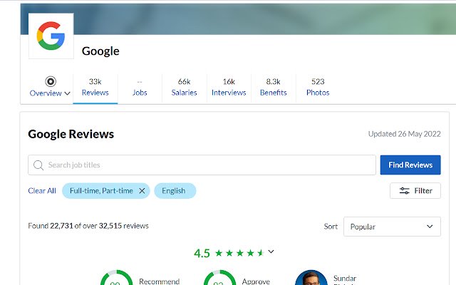 Bypass Glassdoor Wall  from Chrome web store to be run with OffiDocs Chromium online