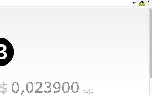 Bytecoin Hoje  from Chrome web store to be run with OffiDocs Chromium online