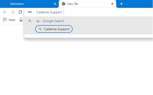 Chrome ウェブストアからの Cadence Support を OffiDocs Chromium オンラインで実行