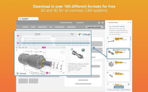 CAD SCOUT 3Dfindit  from Chrome web store to be run with OffiDocs Chromium online