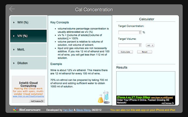 Cal Concentration  from Chrome web store to be run with OffiDocs Chromium online