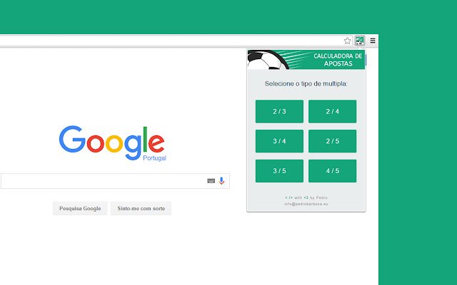 Calculadora de Apostas Múltiplas  from Chrome web store to be run with OffiDocs Chromium online