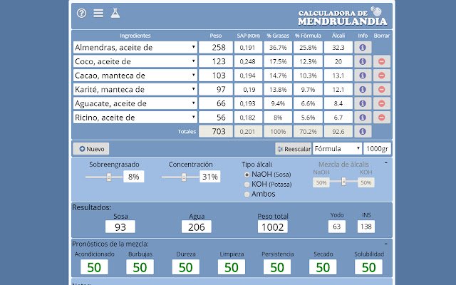 OffiDocs Chromium online で実行される Chrome Web ストアの Calculadora de mendrulandia (Extensión)