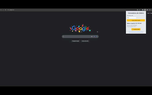 Calculadora de Salário CLT  from Chrome web store to be run with OffiDocs Chromium online
