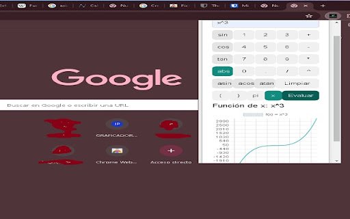 Calculadora Grafica  from Chrome web store to be run with OffiDocs Chromium online
