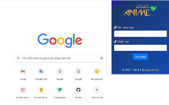 ຄິດໄລ່ BMI ໂດຍ gogoanime ຈາກ Chrome web store ເພື່ອດໍາເນີນການກັບ OffiDocs Chromium ອອນໄລນ໌