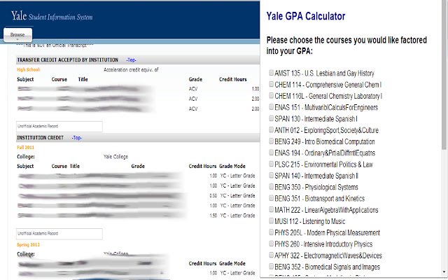 Calculate My GPA  from Chrome web store to be run with OffiDocs Chromium online