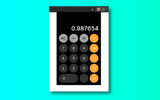 Calculator  from Chrome web store to be run with OffiDocs Chromium online