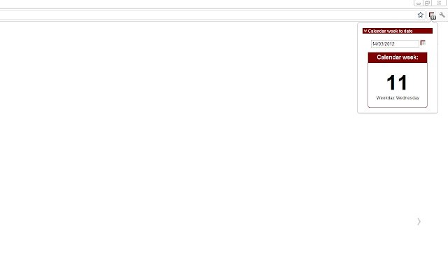 CalendarWeek  from Chrome web store to be run with OffiDocs Chromium online