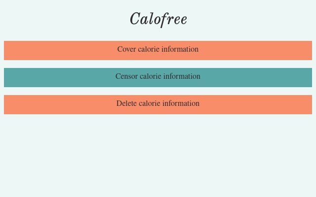 Calofree จาก Chrome เว็บสโตร์เพื่อใช้งานร่วมกับ OffiDocs Chromium ออนไลน์