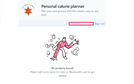 Calorie Cowboy  from Chrome web store to be run with OffiDocs Chromium online
