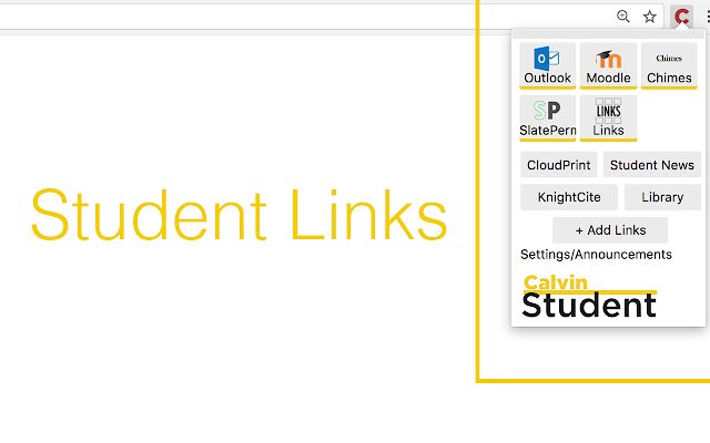 CalvinStudent uit de Chrome-webwinkel voor gebruik met OffiDocs Chromium online