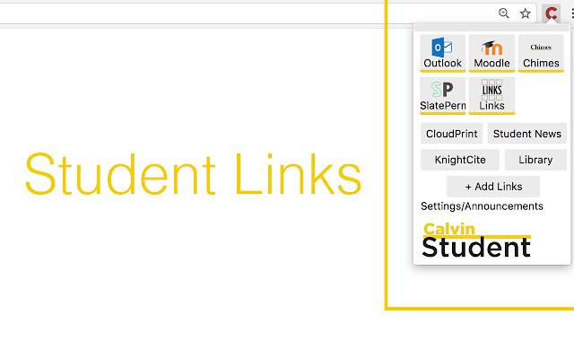 CalvinStudent จาก Chrome เว็บสโตร์ที่จะรันด้วย OffiDocs Chromium ทางออนไลน์