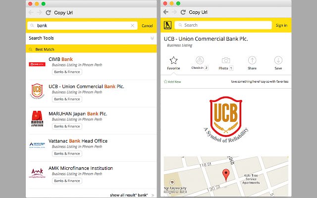 Cambodia Yellow Pages  from Chrome web store to be run with OffiDocs Chromium online