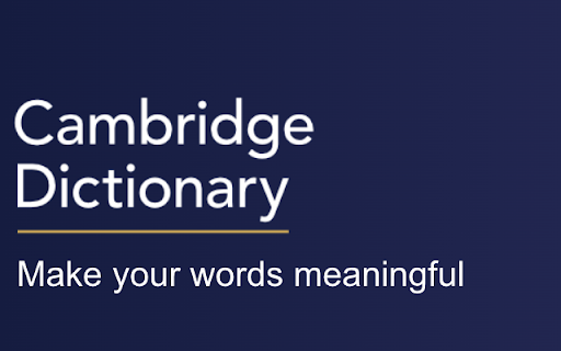 Cambridge Dictionary Popup  from Chrome web store to be run with OffiDocs Chromium online