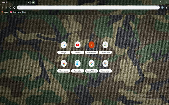 Camo Theme  from Chrome web store to be run with OffiDocs Chromium online