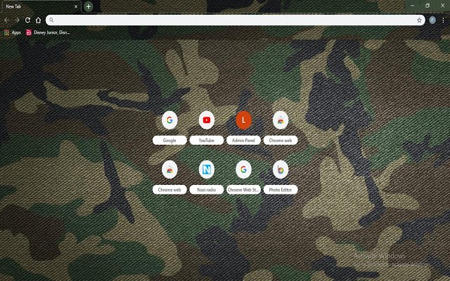 Tema Camo dari toko web Chrome untuk dijalankan dengan OffiDocs Chromium online