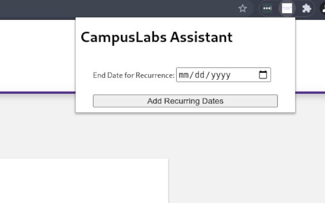 CampusLabs Assistant daripada kedai web Chrome untuk dijalankan dengan OffiDocs Chromium dalam talian