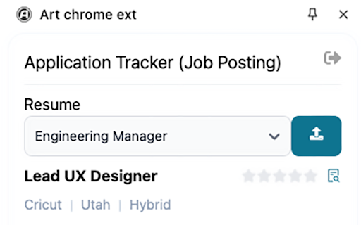 Candidate Application Tracker by Tapet  from Chrome web store to be run with OffiDocs Chromium online