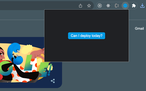 Can I deploy today?  from Chrome web store to be run with OffiDocs Chromium online