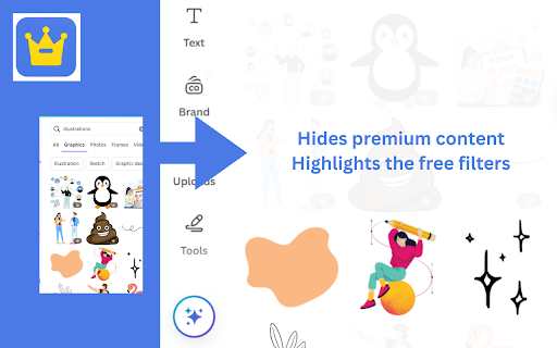 Canva Premium Remover  from Chrome web store to be run with OffiDocs Chromium online
