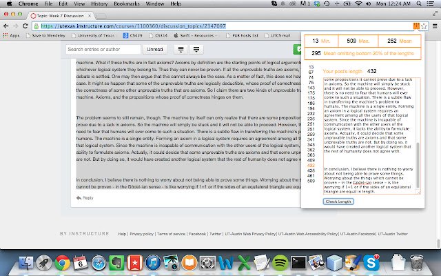Canvas Discussion Post Length Checker  from Chrome web store to be run with OffiDocs Chromium online