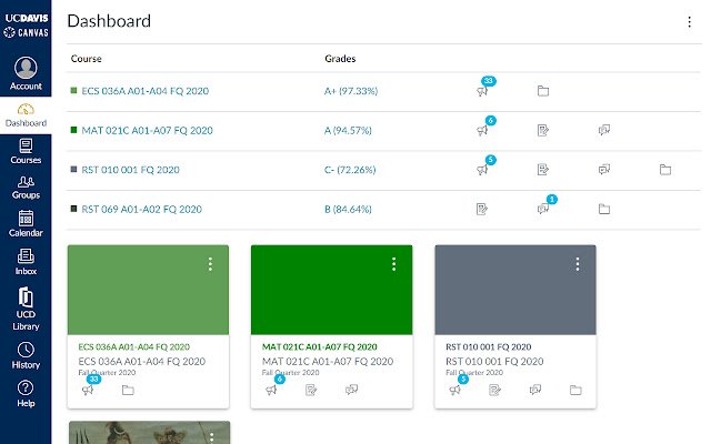 برنامه افزودنی Canvas Grades از فروشگاه وب Chrome برای اجرای آنلاین با OffiDocs Chromium