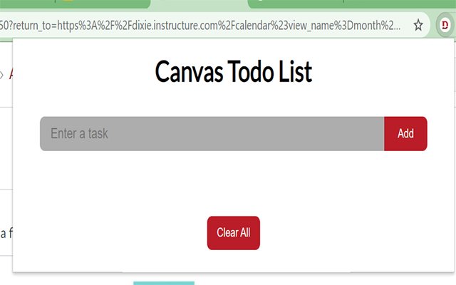 Canvas Todo List mula sa Chrome web store na tatakbo sa OffiDocs Chromium online