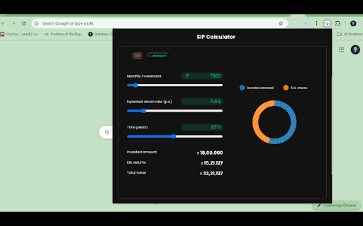 CapitalCrafter A SIP Calculator  from Chrome web store to be run with OffiDocs Chromium online