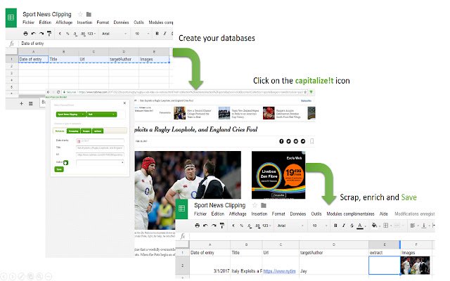 t WebScrapper من متجر Chrome الإلكتروني ليتم تشغيله مع OffiDocs Chromium عبر الإنترنت