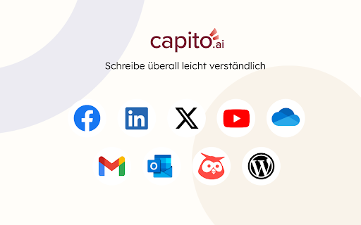 capito Einfach schreiben  from Chrome web store to be run with OffiDocs Chromium online