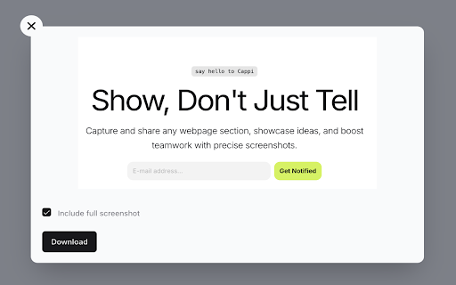 Cappi  from Chrome web store to be run with OffiDocs Chromium online