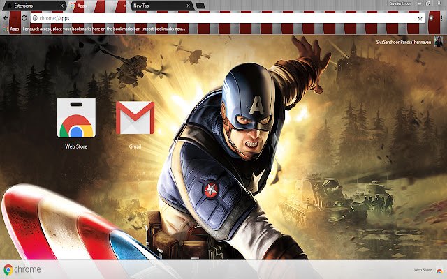 Captain America The First Avenger dari toko web Chrome untuk dijalankan dengan Chromium OffiDocs online