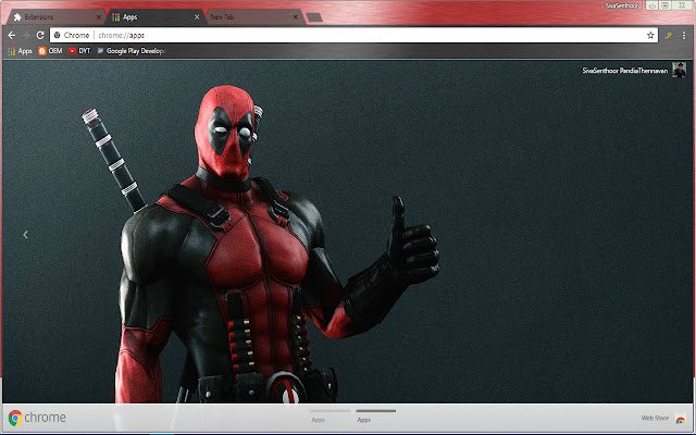 Captain Dead Pool Super Action Hero  from Chrome web store to be run with OffiDocs Chromium online