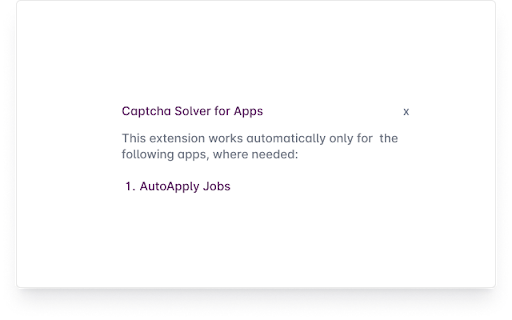 Captcha Solver: For Private Apps  from Chrome web store to be run with OffiDocs Chromium online