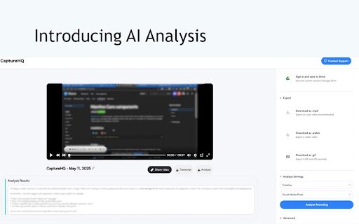 CaptureHQ  from Chrome web store to be run with OffiDocs Chromium online