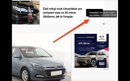 Car Ad Date Fetcher  from Chrome web store to be run with OffiDocs Chromium online