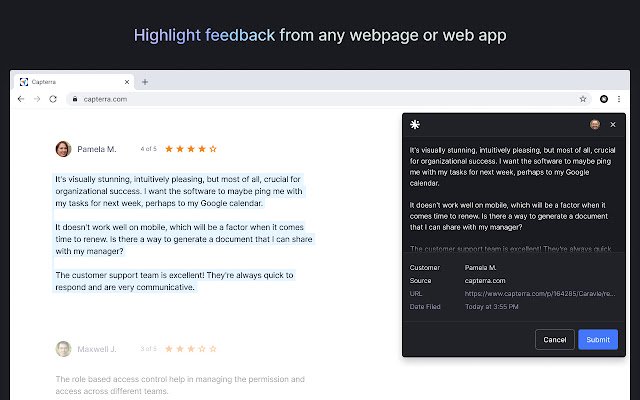Caravel Clipper  from Chrome web store to be run with OffiDocs Chromium online