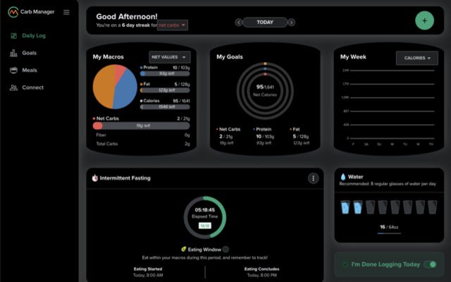 CarbManager Dark từ cửa hàng Chrome trực tuyến sẽ được chạy với OffiDocs Chromium trực tuyến