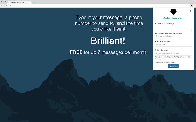 Chrome 网上商店的 Carbon Reminders 将与 OffiDocs Chromium 在线运行