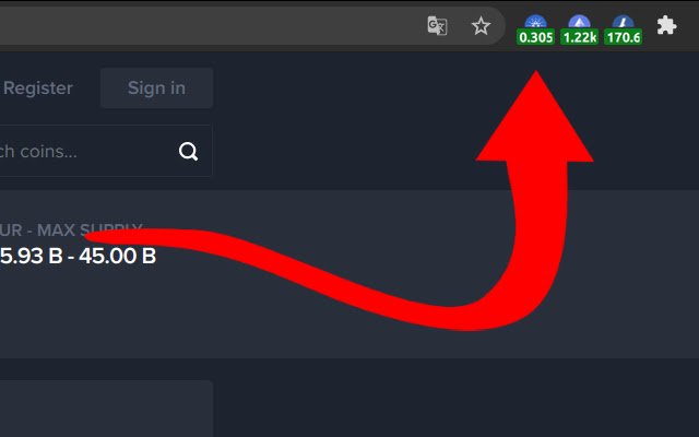 Cardano (ADA) | Simple Ticker  from Chrome web store to be run with OffiDocs Chromium online