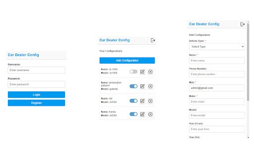 Car Dealer Configuration  from Chrome web store to be run with OffiDocs Chromium online