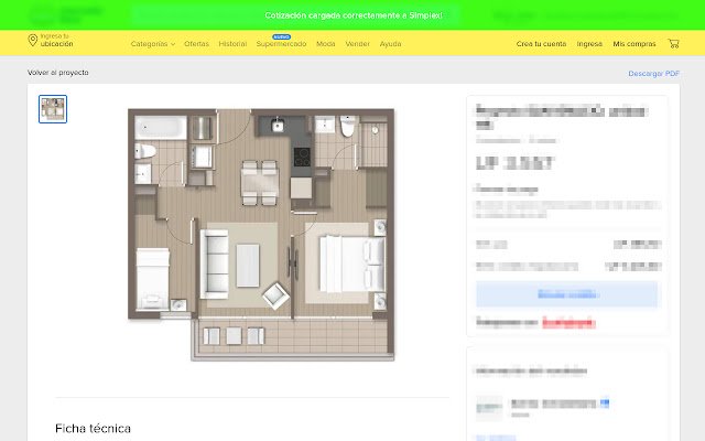 Chrome 网上商店的 Carga de cotización Automática Simplex 将与 OffiDocs Chromium 在线一起运行