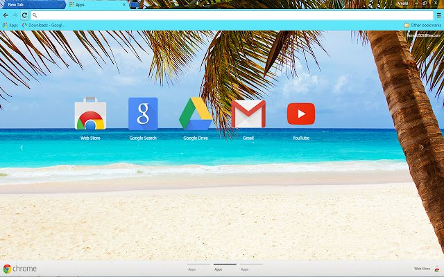Caribbean Blue uit de Chrome-webwinkel wordt uitgevoerd met OffiDocs Chromium online